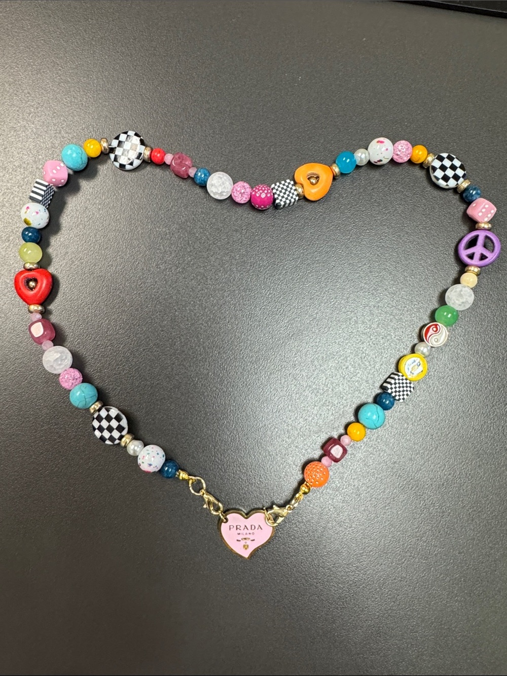 Beaded fashion necklace